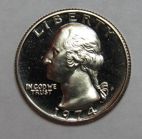 1974 S Proof Washington Quarter