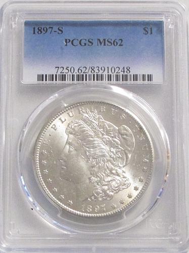 1897-s Morgan Dollar ms62