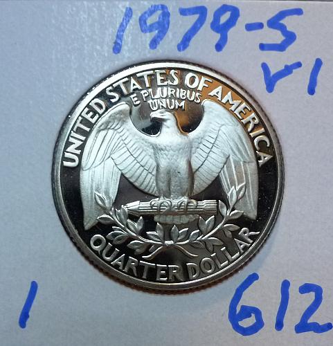 1979-S PROOF VARIETY #1 Washington Quarter ( 612 )