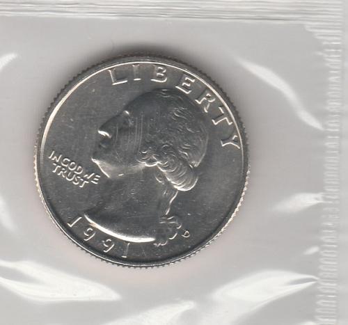 1991 D Washington Quarters - #2