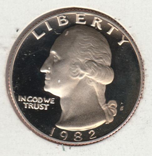 1982 S Washington Quarters - #2