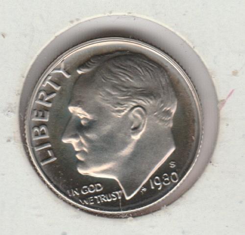 1980S Proof Roosevelt Dime - #3