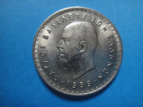 GREECE 10 Drachmai 1959 MS-64 (Near Gem) K#84