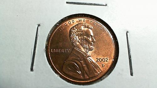 2002-D Lincoln Memorial Cent