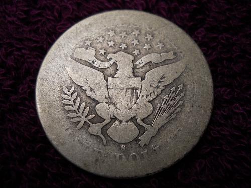 1897-S Barber Half Dollar.   KEY DATE!   Good Grade. Original Uncleaned Surfaces