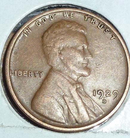 1929 D Extra Fine Lincoln Wheat Cent (A-575)
