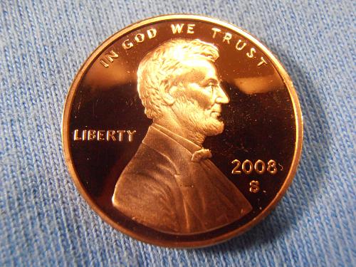 2008 S Proof Lincoln cent, Beautiful coin.