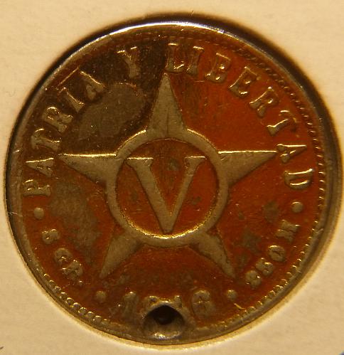 WORLD 1916 5 CENTAVOS COIN