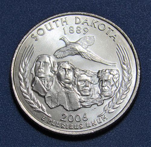 2006-P 25C South Dakota State Quarter