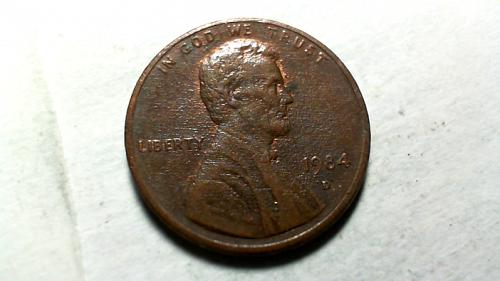 1984 D Lincoln Memorial Cents