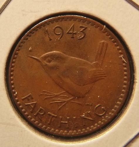 UNITED KINGDOM 1943 1 FARTHING