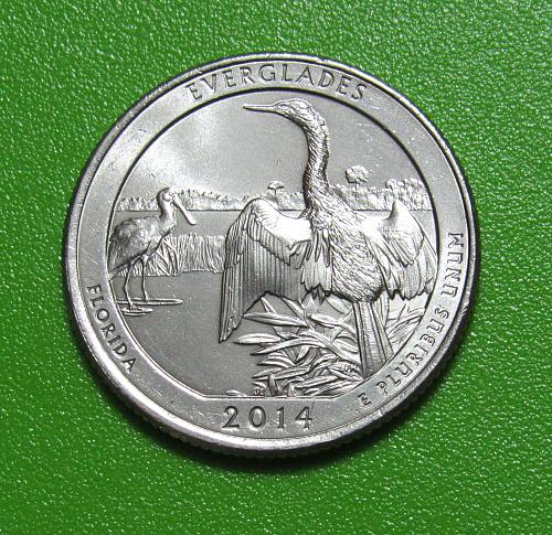 2014-P 25 Cents - Everglades Florida National Park America the Beautiful Quarter