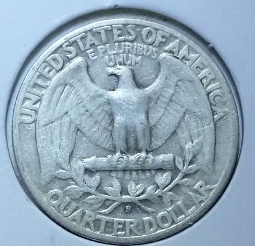 1944-S  GRADES VERY FINE Washington Quarter VF  # 838-L )