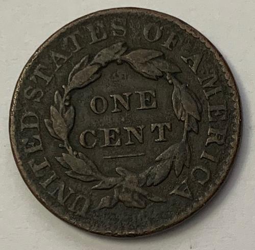 1831 P Coronet Liberty Head Large Cent. Looks Very Good