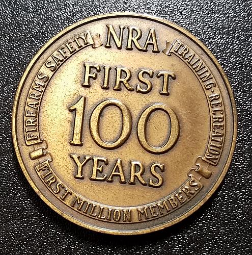 NRA First 100 Years 1871-1971 Token