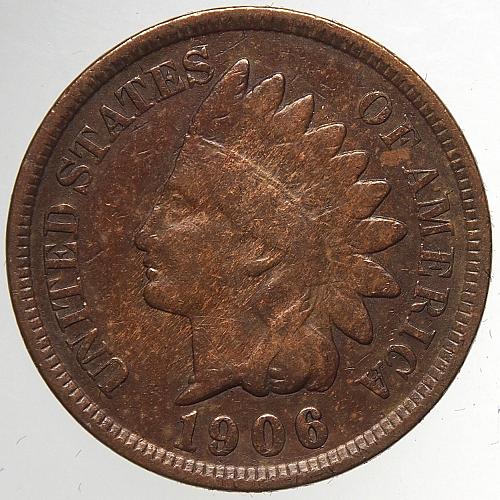 1906 P Indian Head Cent #59
