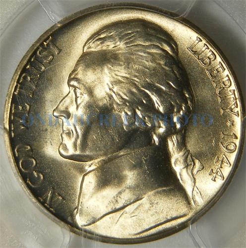 1944-S Jefferson Nickel PCGS MS-66 Bisecting Rim to Rim Die Crack Error