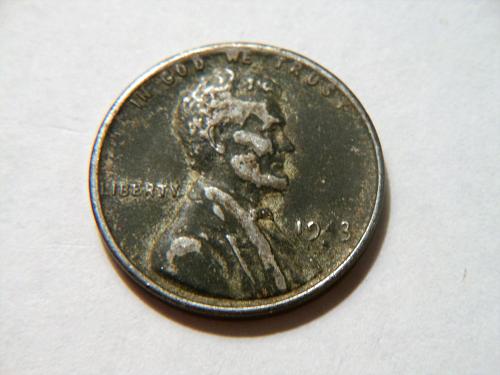 1943-S Lincoln Wheat Cent with Ghost 4 in Date and Partial S on Mint Mark Error