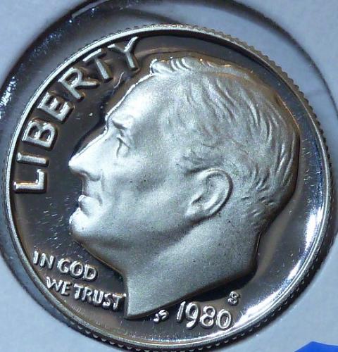 1980-S GEM Brilliant Proof Roosevelt Dime (311)
