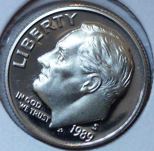 1989-S GEM Brilliant Proof Roosevelt Dime (319)