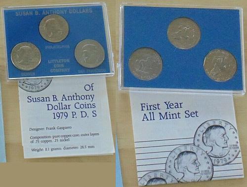 1979 PDS SET SUSAN B. ANTHONY First Year all mint set