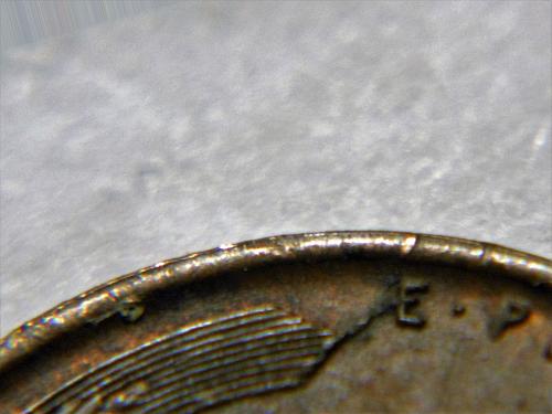 1909-P VDB Lincoln Wheat Cent with Die Cud Error on reverse