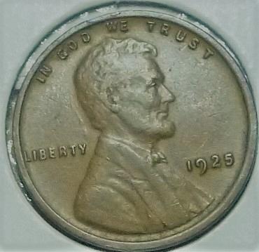 1925-P EXTRA FINE Lincoln Wheat Cent ( Q12519 )