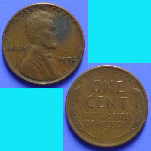 US United States of America 1 Lincoln Cent 1952 P km A132