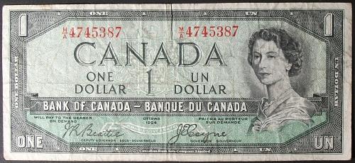 Canada P66b Dollar Fine Devil's Head
