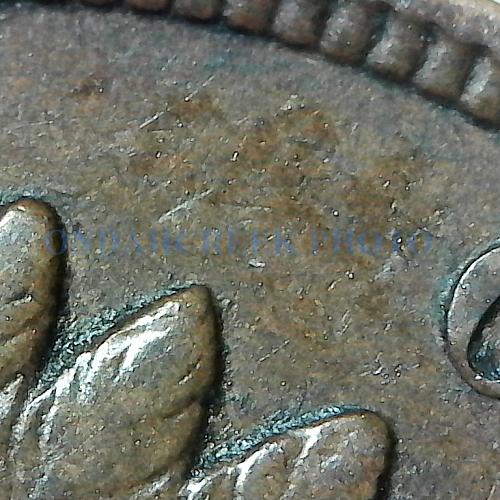 1905 Indian Head Cent Clashed Die