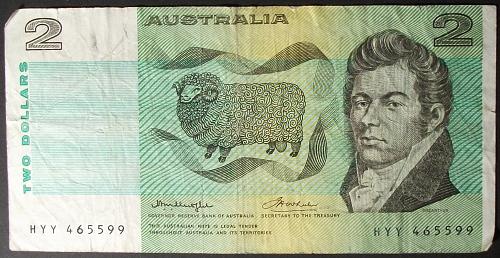 Australia P43b3 2 Dollars Fine