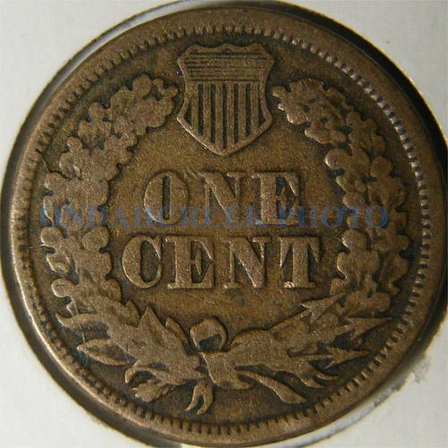 1863 Indian Cent Retained Cud Reverse