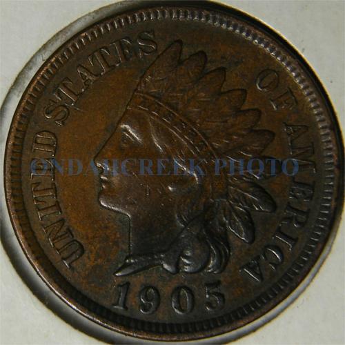 1905 Indian Cent Retained Cud Pre Cud Error