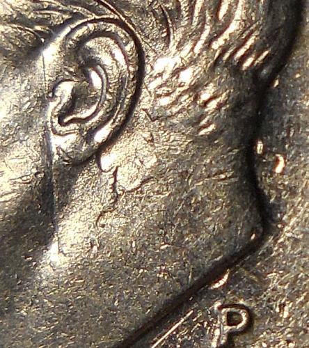 2000-P Roosevelt Dime Die Clash Error