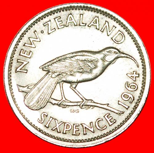 &middot; DRESSED QUEEN (1956-1965): NEW ZEALAND ★ 6 PENCE 1964! LOW START! ★