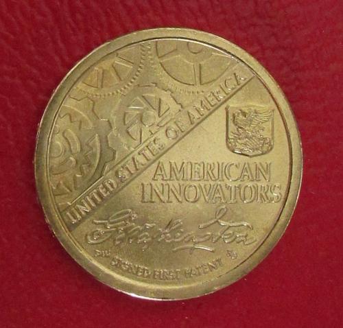 2018D American Inovator  Coin G Washington Signed 1st Patent