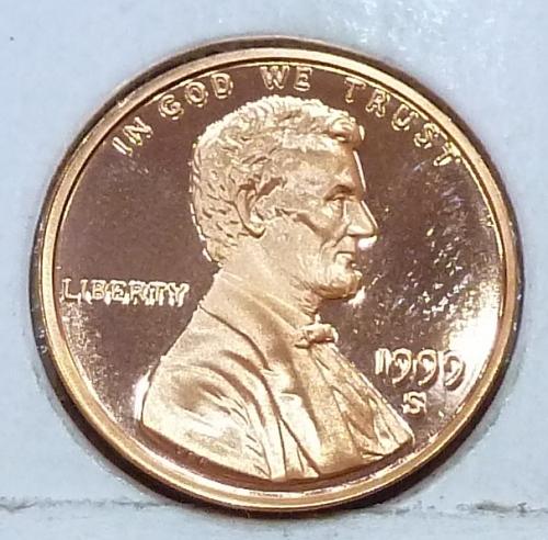 1999-S  Gem Proof Cent Memorial Lincoln Cent (224-M)