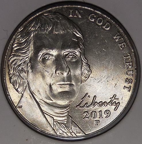 2019-P Jefferson Nickel Die Error