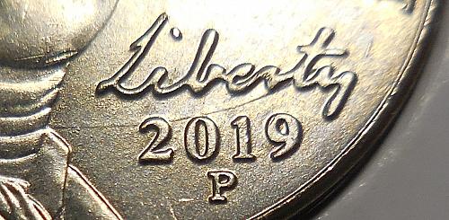 2019-P Jefferson Nickel Die Error