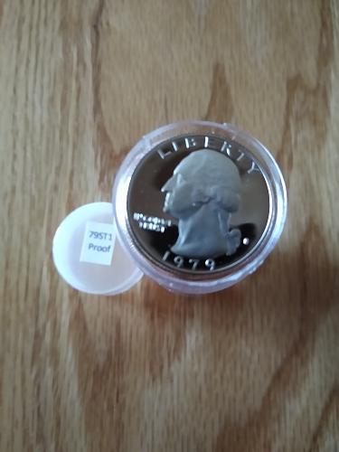 1979-S Type 1 Proof Washington Quarter Roll