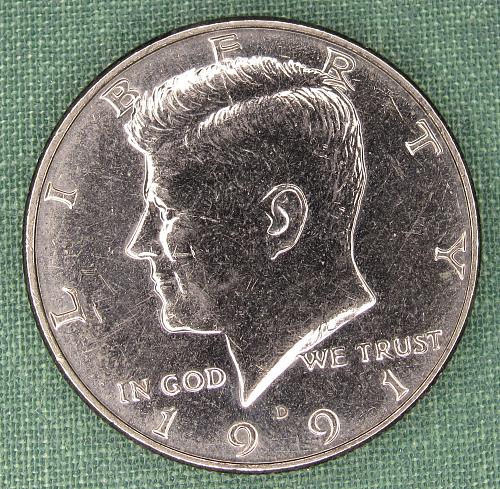 1991D Kennedy half