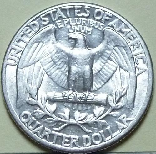 1937-P ABOUT UNCIRCULATED Washington Quarter AU ( 424)