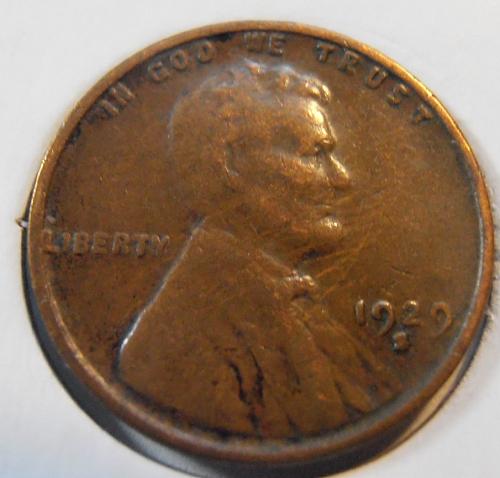 1929 S Lincoln Cent, Circulated (29SLR4)
