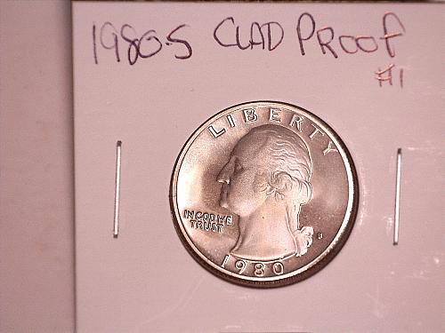 1980 S Clad Proof Quarter