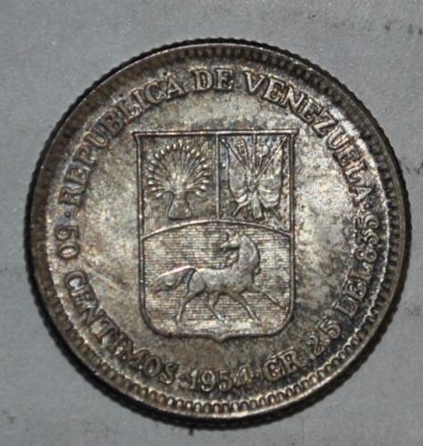 Venezuela 50 Centimos 1954