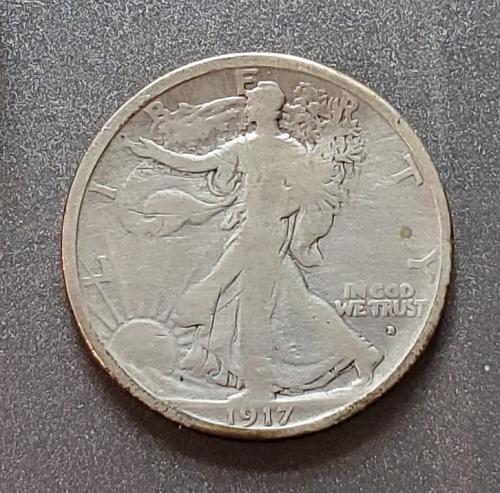 1917-D Walking Liberty Half Dollar