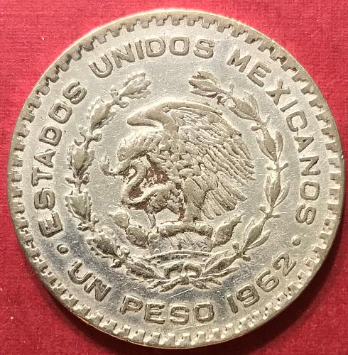 Mexico 1962 = 1 Peso [#2 - Silver .1000]