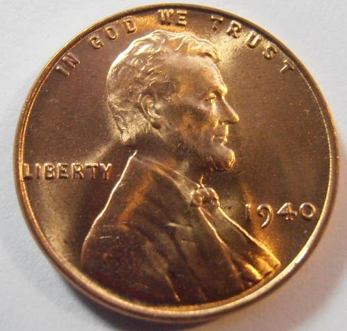 1940 P BU Lincoln Cent