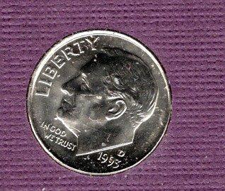 1993D Roosevelt Dime -5