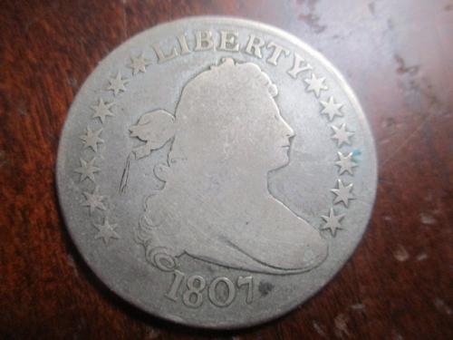 1807 draped bust half dollar